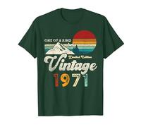 Vintage 1971 Mountains Eagle Retro 55th Birthday T-Shirt