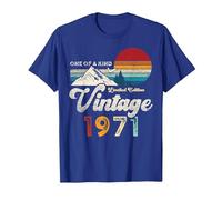 Vintage 1971 Mountains Eagle Retro 55th Birthday T-Shirt
