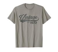 Vintage 1972 53 Year Old Bday Men Women 53rd Birthday T-Shirt