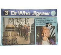 Vintage 1972 Dr Who Pleasure Products - 100 Piece Jigsaw Puzzle Number 3, 3rd Doctor (Jon Pertwee) And The Daleks - Factory Sealed Shop Stock Room Find