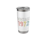 Vintage 1972 Retro Classic Nostalgia Design Stainless Steel Insulated Tumbler