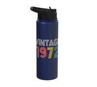 Vintage 1972 Retro Classic Nostalgia Design Stainless Steel Insulated Water Bottle