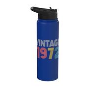 Vintage 1972 Retro Classic Nostalgia Design Stainless Steel Insulated Water Bottle