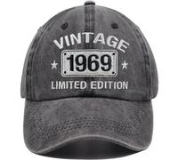 Vintage 1974 1973 1972 1971 1970 1969 1968 1967 1966 1965 Limited Edition Adjustable Embroidered Baseball Cap, 1969, One size