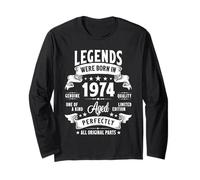 Vintage 1974 51 Year Old Gifts For Men Women 51st Birthday Long Sleeve T-Shirt