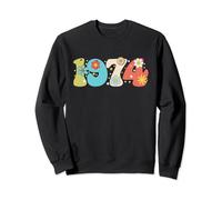 Vintage 1974 Birthday Groovy 1974 For Men Women born in 1974 Sweatshirt