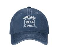 Vintage 1974 Hat So Happy I'm 50 Today Cap 50th Birthday Gifts for Men Women