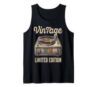 Vintage 1974 Vinyl Record Player Retro Tank Top