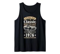Vintage 1976 Birthday Classic Car for Legends Born in 1976 Tank Top