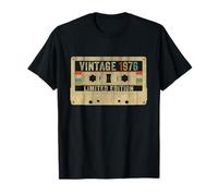 Vintage 1976 Cassette Tape 50th Birthday 50 Year Old Retro T-Shirt