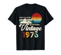 Vintage 1976 Mountains Eagle Retro 50th Birthday T-Shirt