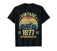 Vintage 1977 Motorcycle Limited Edition 47th Birthday Men T-Shirt