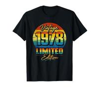 Vintage 1978 Limited Edition Retro Distressed 48th Birthday T-Shirt