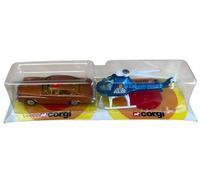 Vintage 1979 Corgi Juniors No. 2527 Kojak - Buicks Regal Bronze Diecast Model Car With New York Police Helicopter Twin Pack - Ultra Rare - Factory Sealed Shop Stock Room Find