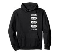 Vintage 1980 Legend Birthday Fathers Day Mothers Day Pullover Hoodie