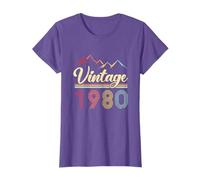 Vintage 1980 Retro Mountains 43rd Birthday Gift T-Shirt
