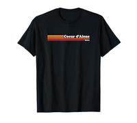 Vintage 1980s Graphic Style Coeur d'Alene Idaho T-Shirt