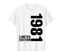 Vintage 1981 44th Birthday Men Women 44 Years Old T-Shirt