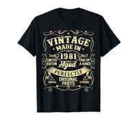 Vintage 1981 Made Or Born In 1981 Original Parts Birthday T-Shirt