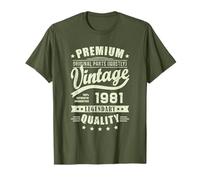 Vintage 1981 T Shirts for Men Retro Funny 1981 Birthday T-Shirt