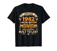 Vintage 1982 Limited Edition 43 Years Old 43rd Birthday T-Shirt