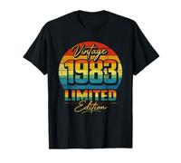 Vintage 1983 Limited Edition Retro Distressed 43rd Birthday T-Shirt