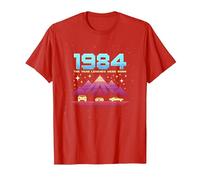 Vintage 1984 Legends Born Retro Gaming Car Graphic T-Shirt, Men, Red, 3XL