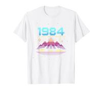 Vintage 1984 Legends Born Retro Gaming Car Graphic T-Shirt, Men, White, L