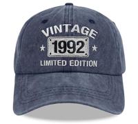 Vintage 1985 1986 1987 1988 1989 1990 1991 1992 1993 1994 Limited Edition Adjustable Embroidered Baseball Cap, Navy, One size