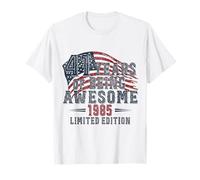 Vintage 1985 Limited Edition 41 Yr-Old US Flag 41th Birthday T-Shirt