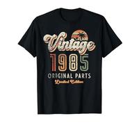 Vintage 1985 Limited Edition 41st Birthday Palms Retro T-Shirt, Men, Black, Medium