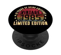 Vintage 1985 Limited Edition Funny 40 Year Old 40th Birthday PopSockets Adhesive PopGrip