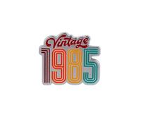 Vintage 1985 Retro 80s Nostalgic Enamel Pin, Throwback Gift For 1980s Nostalgia, Born In 1985 Classic Year Pin Brooch, 80s Style Birthday Brooch Badge, 40th Birthday Gift For 1980s Friend Coworker