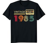 Vintage 1985 T Shirts for Men 40th Birthday Gifts for Men Dad Fathers Day Birthday Gifts for Husband Friend 1985 Tshirt, 40th Birthday Gifts for Men, Large
