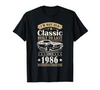 Vintage 1986 Birthday Classic Car for Legends Born in 1986 T-Shirt