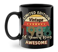 Vintage 1986 Coffee Mug, 40th Birthday Gifts For Men Women, Forty Birthday Gift for Him 1986, Gift Ideas For 40 Year Old Female, Turning 40 Gift For Son Dad Brother Uncle Colleague Friend Cousin
