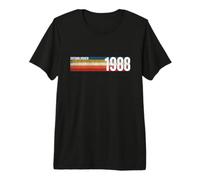 Vintage 1988 Established 1988 38th Birthday Retro 38 Premium T-Shirt