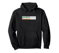 Vintage 1988 Established 1988 38th Birthday Retro 38 Pullover Hoodie