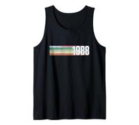 Vintage 1988 Established 1988 38th Birthday Retro 38 Tank Top