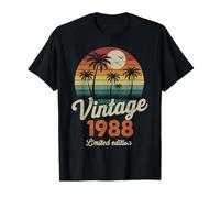 Vintage 1988 Limited Edition 38th Birthday Sunset Retro 38th T-Shirt