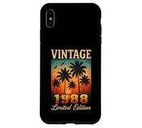 Vintage 1988 Limited Edition Sunset Palm Trees 37th Birthday Case for iPhone XS Max