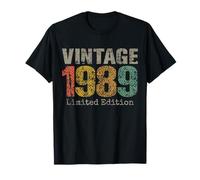 Vintage 1989 Limited Edition 36th Birthday Gifts 36 Year Old T-Shirt