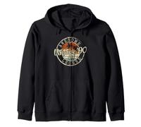 Vintage 1990 36yr 36th Birthday Gifts for Men 36 Years Old Zip Hoodie