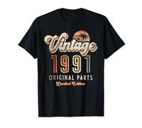 Vintage 1991 Limited Edition 35th Birthday Palms Retro T-Shirt