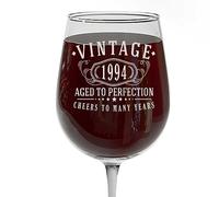Vintage 1994 Etched 16oz Stemmed Wine Glass - 31st Birthday Gifts for Women - Cheers to 31 years old - 31st decorations for her - Best Engraved Wine Gift ideas for Women - Mom Grandma 2.0