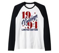 Vintage 1994 Limited Edition 31st B-Day Mens Womens Present Raglan Baseball Tee