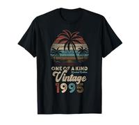 Vintage 1995 Palm Trees Sunset 30th Birthday Retro T-Shirt