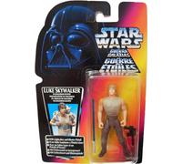 Vintage 1995 Star The Power Of The Force Wars Red Card Luke Skywalker In Dagobah Outfit Collectors Series Action Figure - Factory Sealed Shop Stock Room Find
