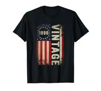 Vintage 1996 American Flag 30 Years Old Gifts 30th Birthday T-Shirt