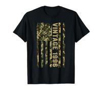Vintage 1996 American Flag 30th Birthday Gifts 30 Years Old T-Shirt